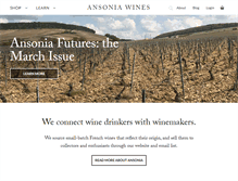Tablet Screenshot of ansoniawines.com